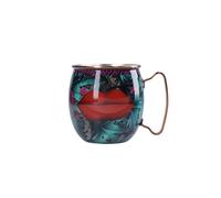 Mikasa x Sarah Arnett Moscow Mule Mug, mug en acier inoxydable pour cocktails, 450ml, mug à double paroi avec impression de lèvres pour les réceptions et les bars à domicile