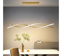 Mikeru Lampada a sospensione dimmerabile, 100cm lampadario Dining con 3 temperature di colore 3000K/4500K/6000K Avec fonction mémoire 10% à 100% per soggiorn