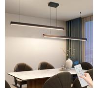 Mikeru Lampe Suspendue Moderne Splice, Lampe Pendante 180cm Dimmable De 10% à 100% Plafonnier Pool Table Lights 3000k/4500k/6500k Lampe Pendante Linéaire Pour Le Salon