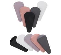 Mikikit 10 Pièces Étui en Cuir Pu pour Ciseaux Rembourrage Doux Réutilisable, Housse de Protection Portable pour Coiffeurs et Artisans en Déplacement