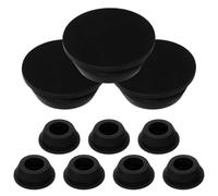 Mikikit 10pièces Bouchon de Vidange pour Climatiseur: Diamètre 20mm Bouchon d'étanchéité en Caoutchouc Noir - Accessoire de Maintenance Anti-Fuite pour Unité AC