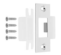 Mikikit 1ensemble Plaque de Verrouillage Métal pour Porte Bois Guide de Serrure Finition Lisse Accessoire de Targette Intérieure Installation Facile et Robuste Couleur Couleur Aléatoire