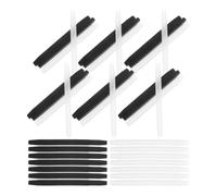 Mikikit 20 Paires de Manchons D'oreille en Silicone Antidérapants pour Lunettes, Coussinets Confortables Noirs et Blancs, Accessoires Polyvalents pour Usage Quotidien et Activités