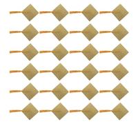 Mikikit 24 Pièces Couvre-gobelet de Chapeau de Remise de Diplôme en Papier et Coton Doré, Décoration Unique pour Verres à Vin, Facile à Utiliser pour Fêtes et Célébrations Étudiantes