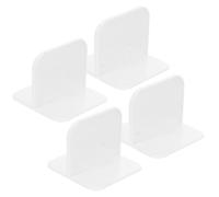 Mikikit 4 Pièces Stabilisateur Antidérapant pour Parc en Plastique Blanc Base Adhésive, Renfort Sécurisé pour Porte-parc Domestique, Accessoire pour Playpen
