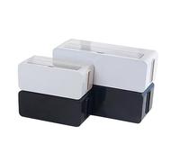 Mikikit Boîte De Rangement pour Câbles Et Multiprises Organisateur De Prises Plastique Étui De Rangement pour Chargeurs Et Câbles Accessoires Ménagers Cache-câbles pour Bureau Et Maison