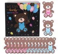 Mikikit Boîte en Papier Noire pour Annonce de Bébé, Jeu Multijoueur Élégant pour Fêtes et Réunions Familiales, Set 1 pour Moment Convivial et Festif