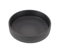 Mikikit Bol en Céramique Hydroponique Noir 16 CM de Lotus pour Bonsaï et Plantes Succulentes Jardinière Décorative Peu Profonde Maison Bureau Jardin Plateau Intégré