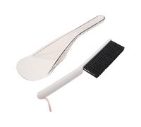 Mikikit Brosse pour Lit Outil de Levage de Matelas, Brosse à Poussière Manuelle en Abs et Tpr pour Nettoyage Profond et Changement de Draps