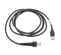 Mikikit Câble USB 2 Mètres pour Scanner de Codes-Barres Industriel, Transmission Rapide, Compatible pour Utilisation dans Les POS et avec Les Pistolets Codes-Barres Portables