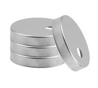 Mikikit Caches-boulons de cuvette de toilette, 2 paires en acier inoxydable, couvercle rond pour boulons de fixation, installation rapide, prévient le desserrage, pour accessoires