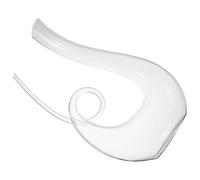 Mikikit Carafe à Vin en Verre Cristal 1300ml Design Créatif et Élégant Fond Plat Améliore le Bouquet Saveur du Vin Rouge pour Dégustation