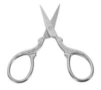 Mikikit Ciseaux de Broderie en Acier Inoxydable Argentés Lames Pointues et Design Ergonomique pour Accessoires Crochet et Origami, Style Classique Antique