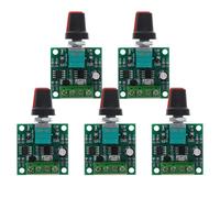 Mikikit Contrôleur de Vitesse Pwm Réglable 1,8-12 V 2 A pour Moteur Continu, Interrupteur de Commande de Vitesse, Module de Régulateur de Moteur, Pack de 5 Pièces, Système Industriel