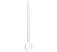 Mikikit Cuillère en Verre Facile à Nettoyer Résistante à Haute Température Manche Long pour Café et Expresso Maison et Mélanger Boissons