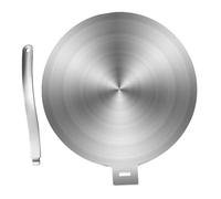 Mikikit Diffuseur de Chaleur Poignée Amovible à Induction en Acier Inoxydable Plaque Chauffante pour Cuisson Sécurisée et Polyvalente Compatible Gaz et Plaques à Induction