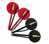 Mikikit Ensemble de 4 Stylos de Signature pour Invités avec Support Rond Stable en Plastique, Design Élégant, pour Bureaux Professionnels et Réunions D'affaires