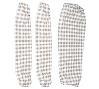 Mikikit Ensemble Housses de Table et Banc pour Pique-niques, Nappe Ajustée en Pvc et Flanelle, Résistante à L'eau avec Coins Élastiques, pour Environnement Extérieur