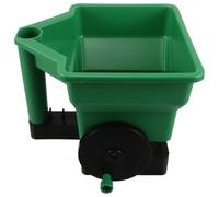 Mikikit Épandeur de Semences Compact, Semoir de Jardin Manuel Rotatif, Mini Épandeur Portable en Plastique Vert, pour Fleurs et Carottes, Jardinage et Culture de Légumes