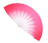 Mikikit Éventail Dansant Vintage en Soie Chevillée et Os, Pliable pour Performances de Tai Chi et Spectacles sur Scène, Accessoire Élégant pour Anniversaires et Décor Maison
