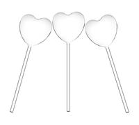 Mikikit Globes à Arrosage Automatique pour Arrosage des Bulbes Lot de 3 en Verre Transparent de Cœur pour Jardinage Intérieur et Extérieur
