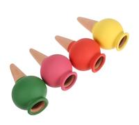 Mikikit Kit de 4 Globes d'eau en céramique pour arrosage Automatique des Plantes d'intérieur et Jardin, Irrigation Goutte à Goutte avec régulation Uniforme de l'humidité