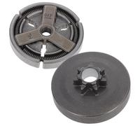Mikikit Kit Tambour d'embrayage Renforcé en Fer pour Tronçonneuse Chinoise 52/5800, Fonctionnement Stable et Installation Facile, pour Entretien de Scie à Chaîne