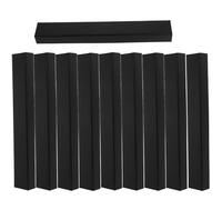 Mikikit Lot de 10 Boîtes à Éventail en Papier Noir Couvercle Traditionnel, Rangement Polyvalent et Design Élégant Maison ou Événements