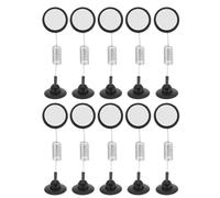Mikikit Lot de 10 Clips Publicitaires Doubles Têtes Rotatifs en Plastique Noir pour Étiquettes de Prix, Porte-étiquettes Polyvalent pour Supermarché, Bureau et Affichage Promotionnel