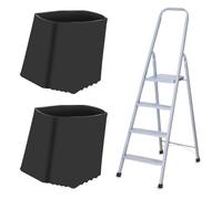 Mikikit Lot De 2 Couvre-Pieds D'ÉChelle AntidéRapants en Caoutchouc Coussinets De Protection pour Pieds D'ÉChelle Faciles À Installer Dimensions 1.69 X 1.65 X 0.9 Pouces