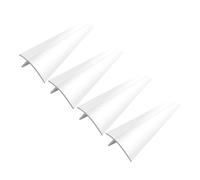 Mikikit Lot de 4 Couvre-interstices en Silicone Transparent 21 Pouces, Joint D'étanchéité Flexible Résistant la Chaleur pour Protection Plan de Travail la Cuisine, Compatible