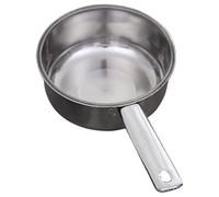 Mikikit Louche à Soupe en Acier Inoxydable Manche Long, Louche Inox Cuisine Professionnelle, pour Cantines et Restaurants, Forme Intégrée pour Nettoyer Fruits