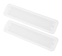 Mikikit Moules en Silicone Blanc Élasticité et Résistance à l'usure pour Résine Époxy Lot de 2 Moule à Marque-Page pour Bricolage et Créations Artisanales