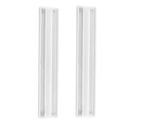 Mikikit Moules en Silicone Flexibles et Réutilisables pour Supports de Dominos 2pcs, pour DIY Résine, Matériau Blanc