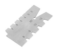Mikikit Outil de Mesure de Filetage en Acier Inoxydable 30°, Modèle D'angle T pour Tour à Métaux, Outil D'inspection Solide pour DIY et Atelier