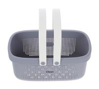 Mikikit Panier de Portable en Pp Design Ouvert et Poignée, Grand Bac de Bain pour Accessoires Cosmétiques et Bijoux, pour Chambre ou Bureau