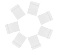 Mikikit Paquet Refermables en PE Blanc pour Bijoux et Puces Électroniques, Protection et Facile à Transporter, Lot de 500 Pochettes Transparentes pour Rangement et Exposition