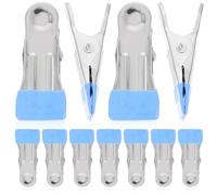 Mikikit Pinces Anti-Vent en Acier Inoxydable 30pcs Clips Robustes pour Couverture Piscine Hiver, résistance à la Rouille, adaptés pour extérieur et séchage de Chaussettes