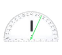 Mikikit Rapporteur Magnétique en Abs, Design Multifonctionnel Demi-cercle pour Mesure D’angle et Dessin en Classe