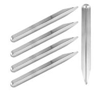 Mikikit Spatule de Laboratoire Acier Inoxydable 5 Pièces 15 CM Embouts Arrondis, Outil de Transfert et Mélange de Poudres et Pâtes, Adaptée aux Laboratoires de Chimie et Usages Culinaires