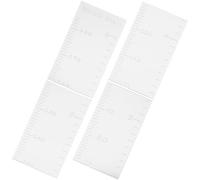Mikikit Sticker Mural Hauteur en Acrylique Argenté Autocollant pour Décoration Maison Mesure Précise et Design Sophistiqué pour Suivre la Croissance