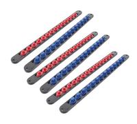 Mikikit Support de Douilles en Plastique 6pcs Rotation 360° pour Rangement Organisé et Combinable, pour Atelier ou Garage