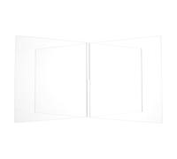Mikikit Support de Livre Transparent en Acrylique de X, Compact Finition Soignée, pour Bureau à Domicile ou Bibliothèque