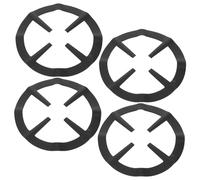 Mikikit Support Réducteur de Brûleur Gaz en Acier Inoxydable Antirouille 4 Pièces pour Cuisinière à Gaz Anneaux de Grille Adaptés Petites Casseroles et Bouilloires Usage Sécurisé Quotidien