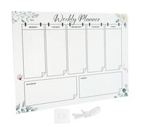 Mikikit Tableau D'affichage Acrylique Réutilisable et Portable pour Planning Hebdomadaire, Calendrier Mural Transparent pour Écrire et Partager les Messages en Famille