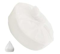 Mikikit Tissu Housse Douce en Paresseux de Blanc Canapé, Intérieure | Doublure Légère, Facile à Nettoyer, Toucher Confortable, Format Simple, pour Pouf Adulte et Fauteuil Pouf