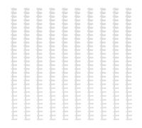 Mikinona 10 Bobines de Reliure Spirale en Plastique Blanc pour Papier A4 et B5, 30 Trous, Faciles à Couper Ajouter des Feuilles, pour Fournitures de Bureau