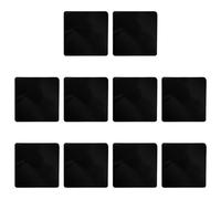 Mikinona 10 Pièces Ruban Adhésif de Fixation, Antidérapant, PU Noir | Réutilisable, sans Résidus, à Découper Selon la Taille, pour Sols en Bois Dur et Carrelage
