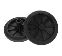 Mikinona 2 Pièces Roues de Rechange Plastique Noir, Diamètre 2,3cm | Recycling Bin, Accessoires pour Poubelles, Stabilité et Équilibre, Entretien Facile, Remplacement Simple