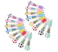 Mikinona 24 Pièces Stylos à Bille Football 2026, 4-en-1 Rétractables | Encre Vive à Séchage Rapide, Pointe 0,5mm, Grip Antidérapant Pvc, pour Commentaires et Classe